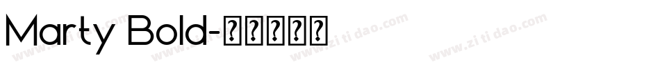 Marty Bold字体转换